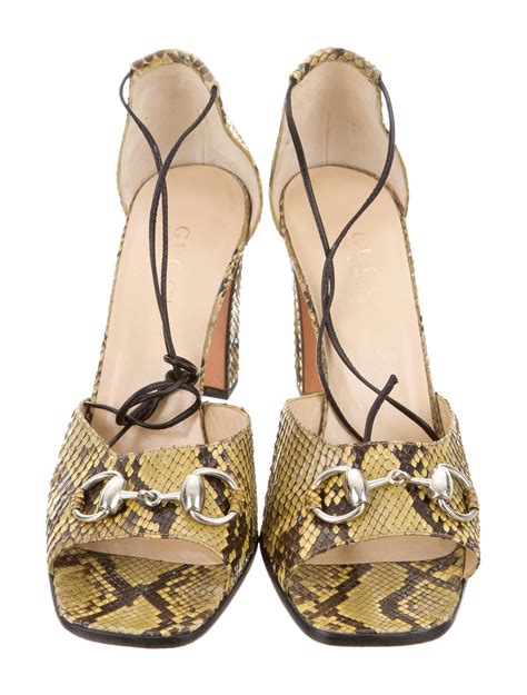 gucci sandals singapore price|Gucci snakeskin sandals.